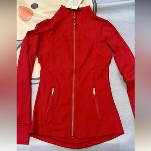 Lululemon Athletica Red Full Zip-up
Define Jacket with Gold Zipper